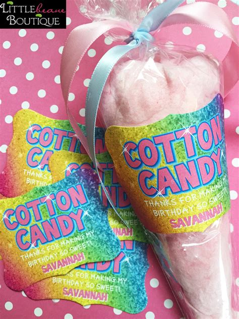 Free Printable Cotton Candy Labels